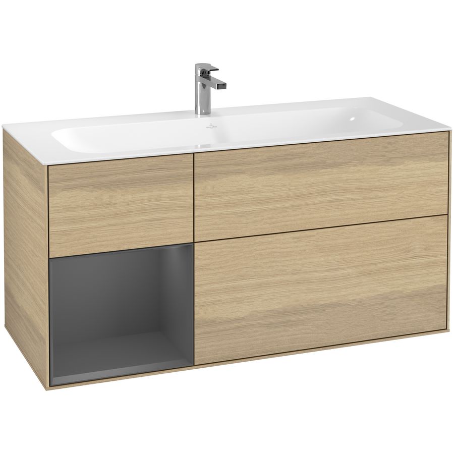 Wastafelonderkast Finion 1196x591x498mm Oak Veneer F060GKPC