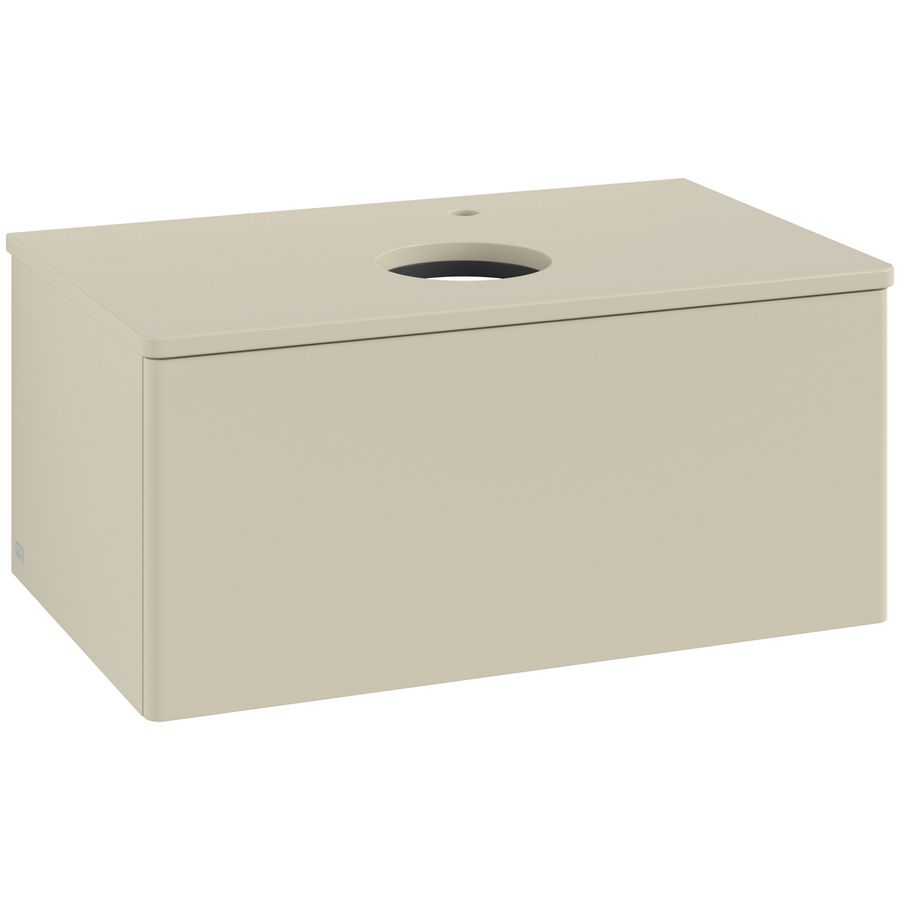 Wastafelonderkast Antao 800x360x500mm S.Grey Matt Lacquer L30050HJ