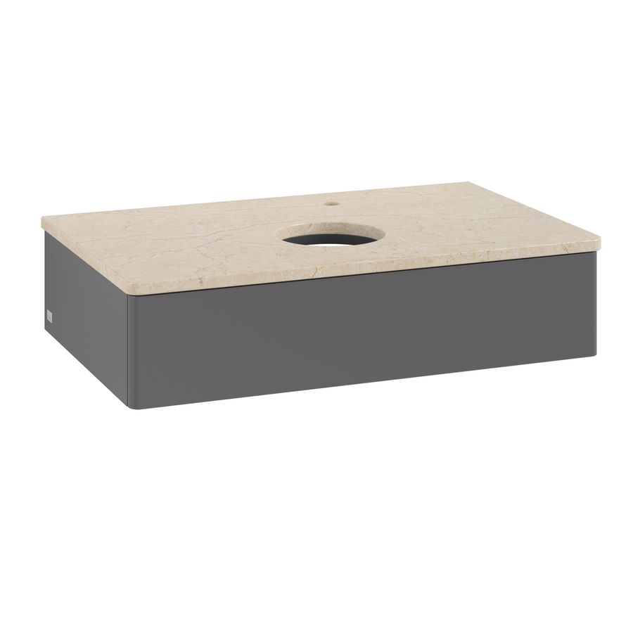 Wastafelonderkast Antao 800x190x500mm Antr. Matt Lacquer K08053GK