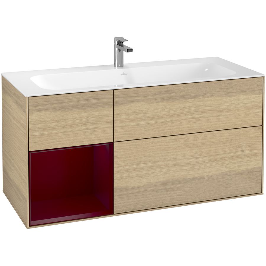 Wastafelonderkast Finion 1196x591x498mm Oak Veneer F060HBPC