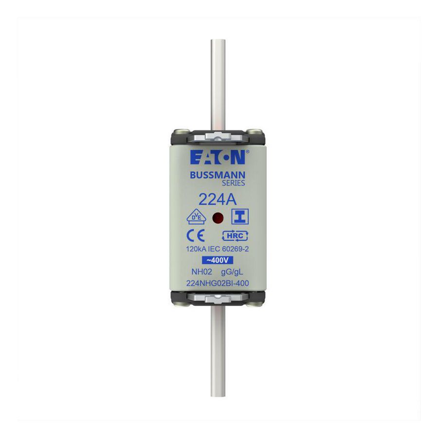 Zekering laagsp. 224A AC 400V NH02 gL/gG dubbele mel VVE=3