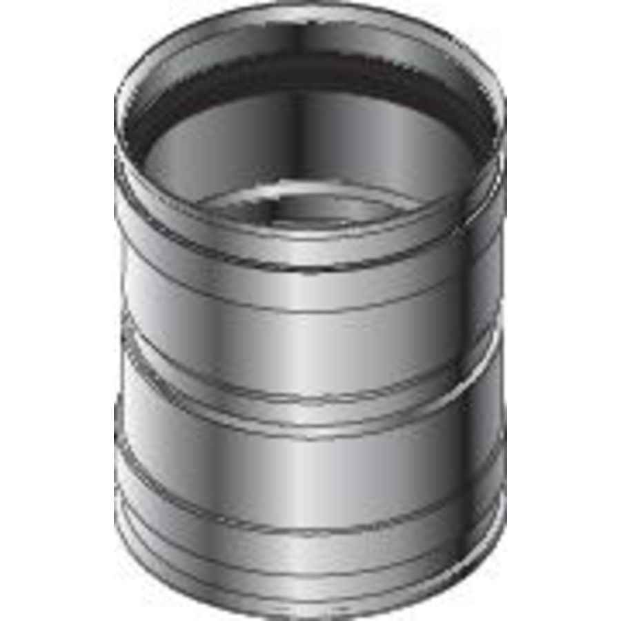 Dubbele adaptor V-V enkelwandig RVS SPG 150mm Roccheggiani