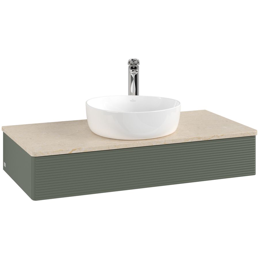 Wastafelonderkast Antao 1000x190x500mm L.Green Matt Lacquer L09153HL