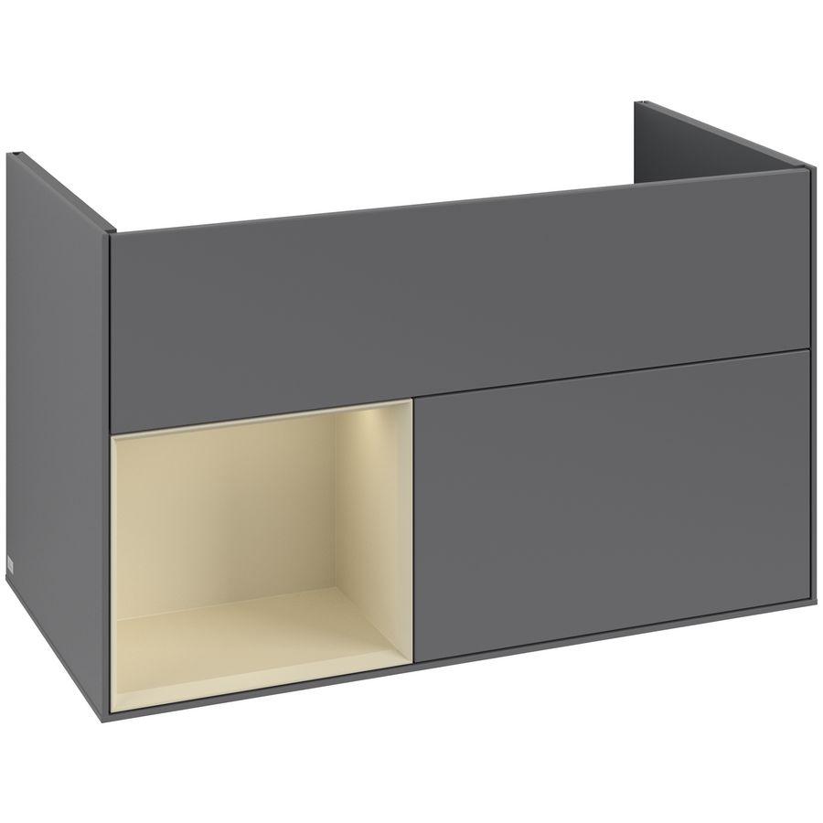 Wastafelonderkast Finion 996x591x498mm Antr. Matt Lacquer F030HJGK