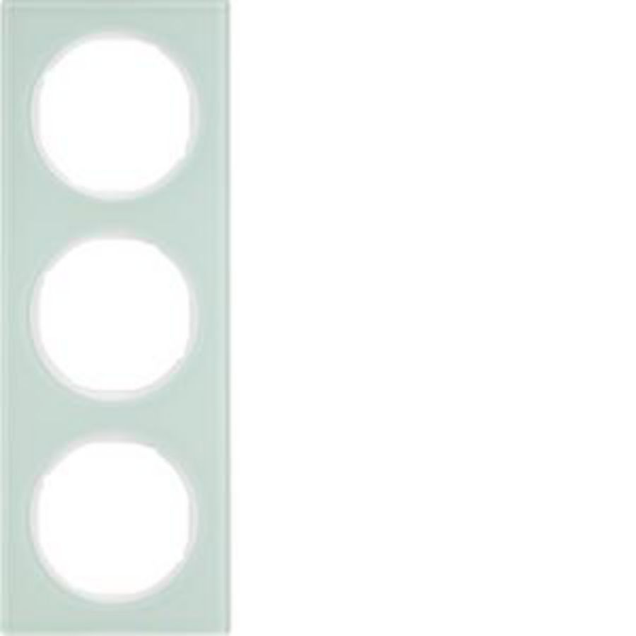 Afdekraam 3-v berker R.3 Glas polarwit