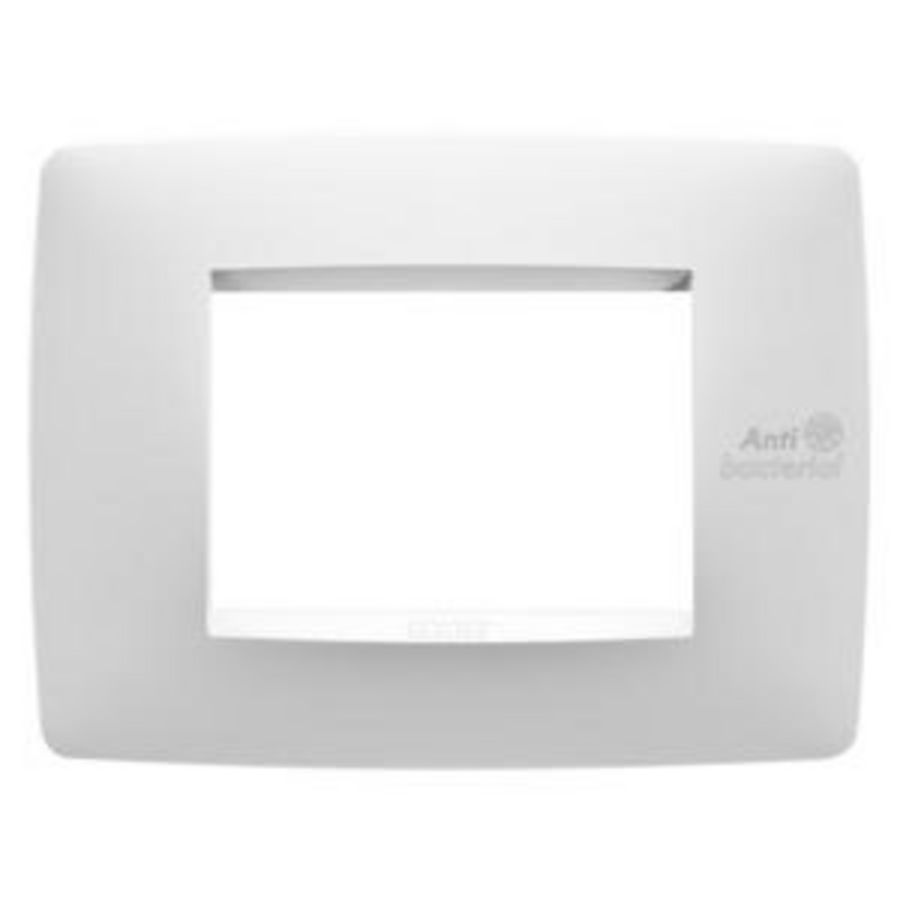 ONE PLATE-TECHNOPOLYMER-3 MODULES-WHITE-ANTIBACTERIA