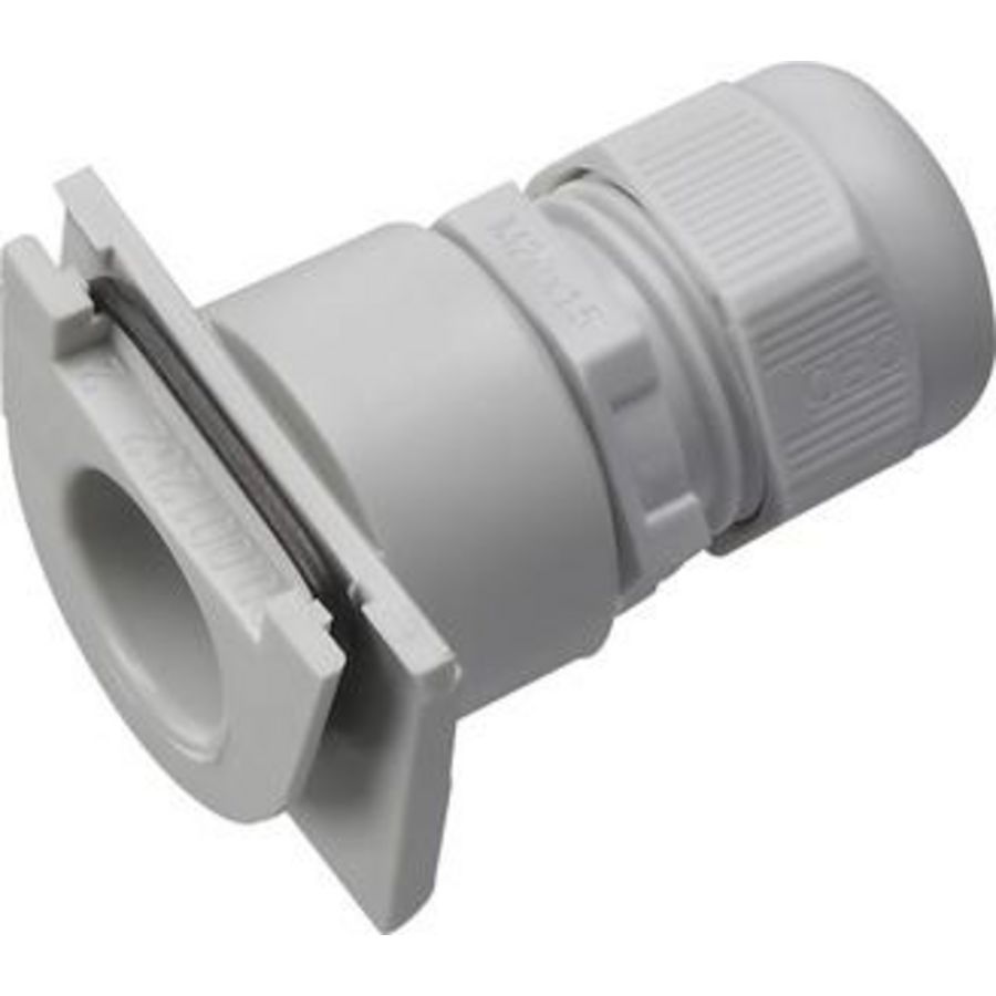 Adapter kabelinvoer M20 spatwaterdicht opbouw grijs