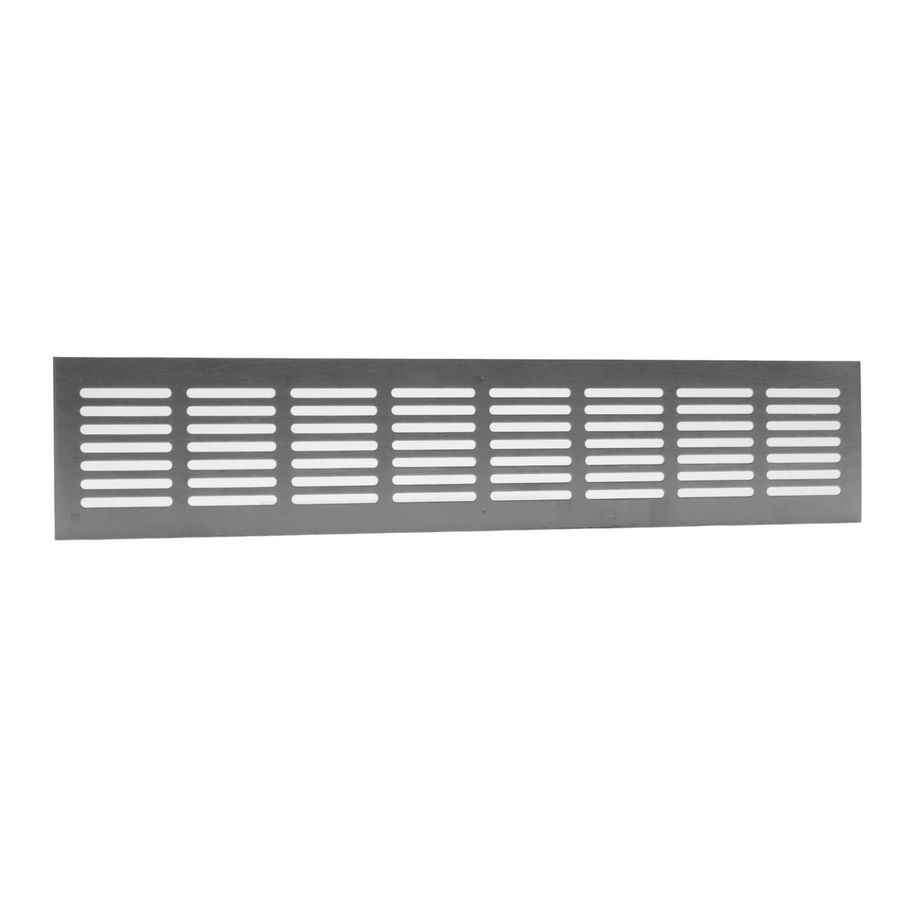 RVS plintrooster 400x80mm