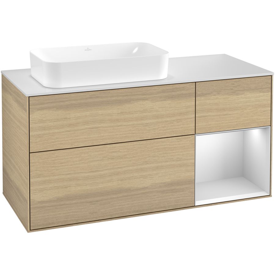 Wastafelonderkast Finion 1200x603x501mm Oak Veneer G281MTPC