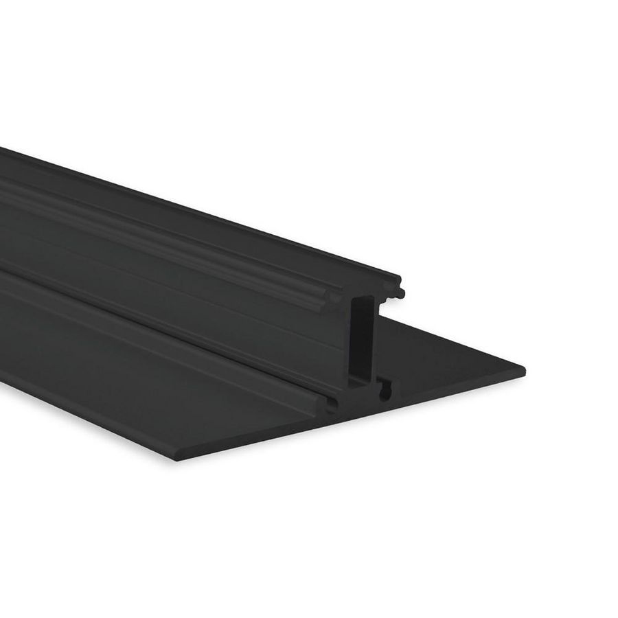 LED profiel PL13 L=2mtr. LED strips max.12mm zwart