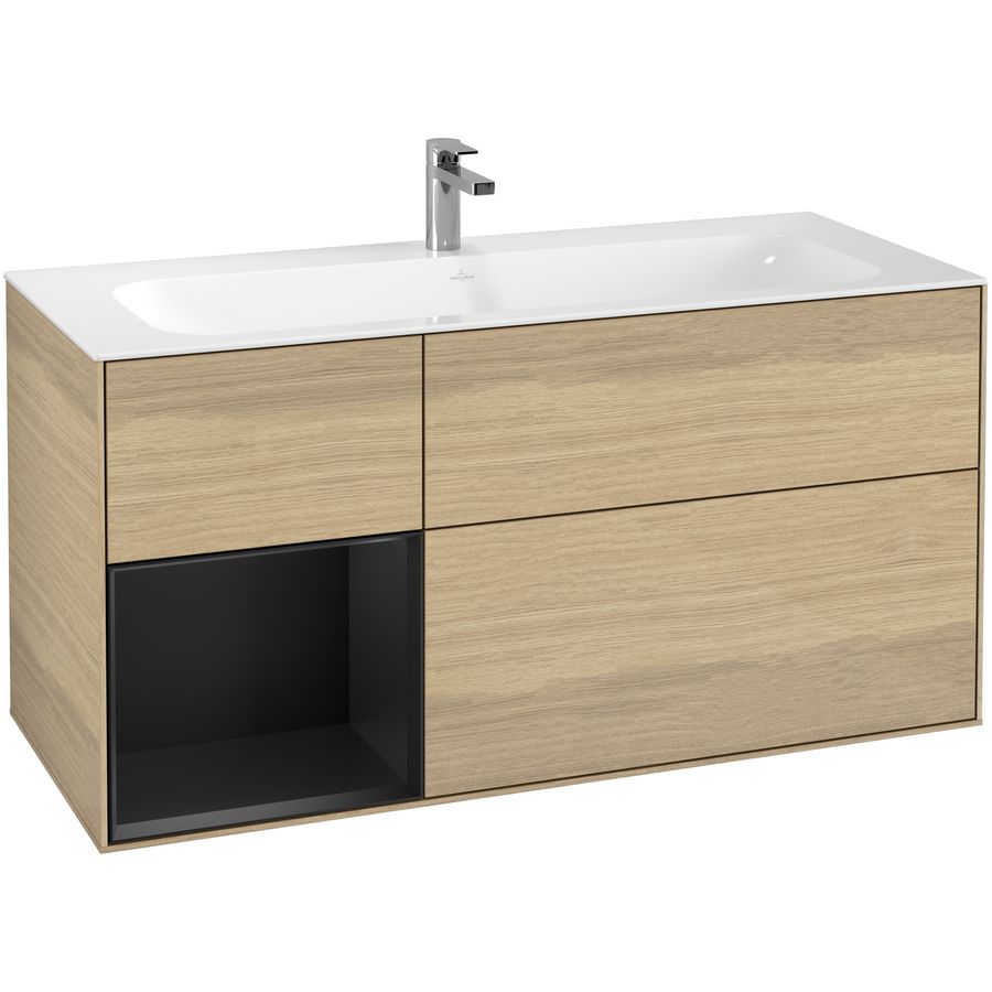 Wastafelonderkast Finion 1196x591x498mm Oak Veneer F060PDPC