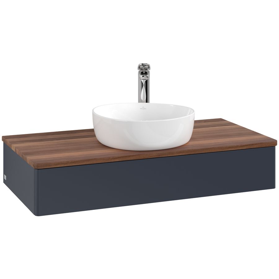 Wastafelonderkast Antao 1000x190x500mm Mid.Blue Matt Lacquer K09052HG