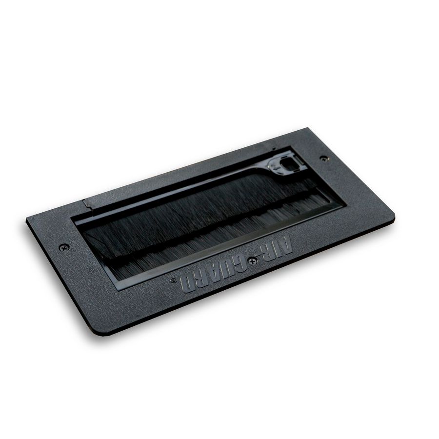 Vloerdoorvoer Air-Guard 265mm x 115mm incl. borstel zwart