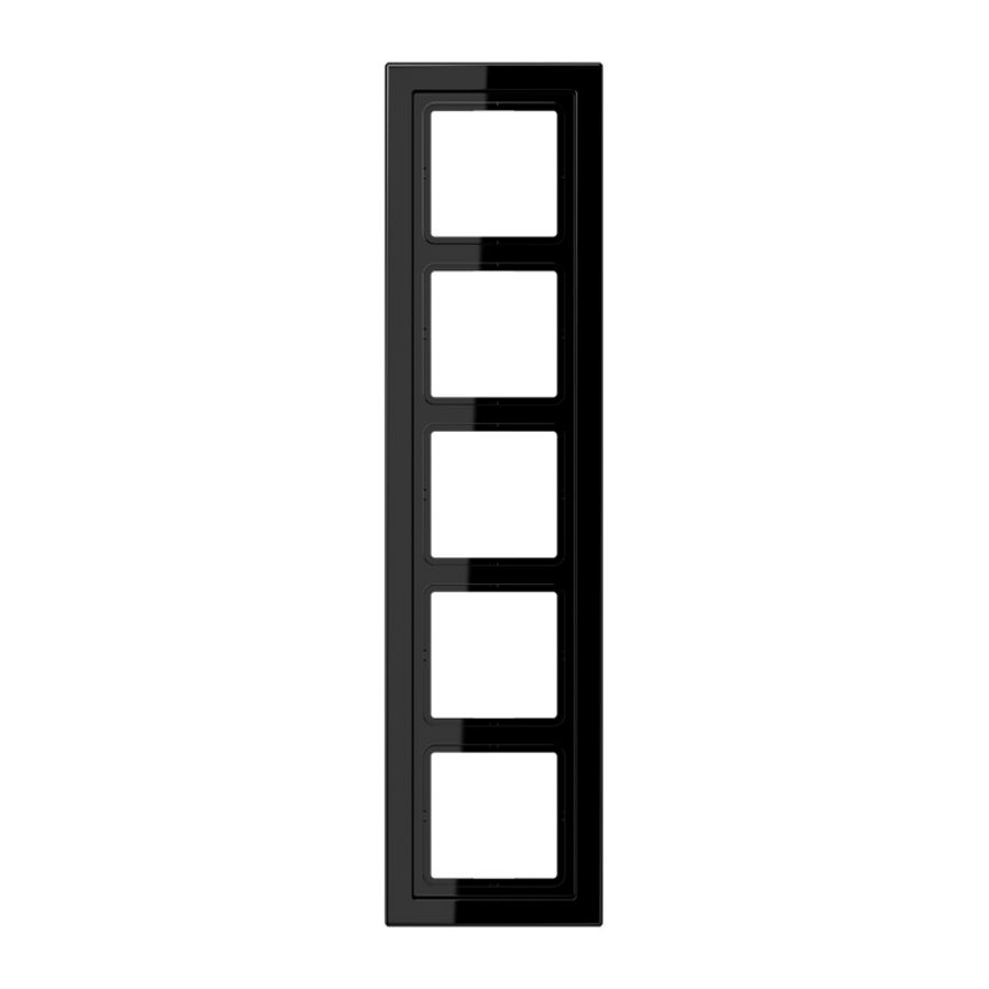 Afdekraam zwart 5-voudig LS-design