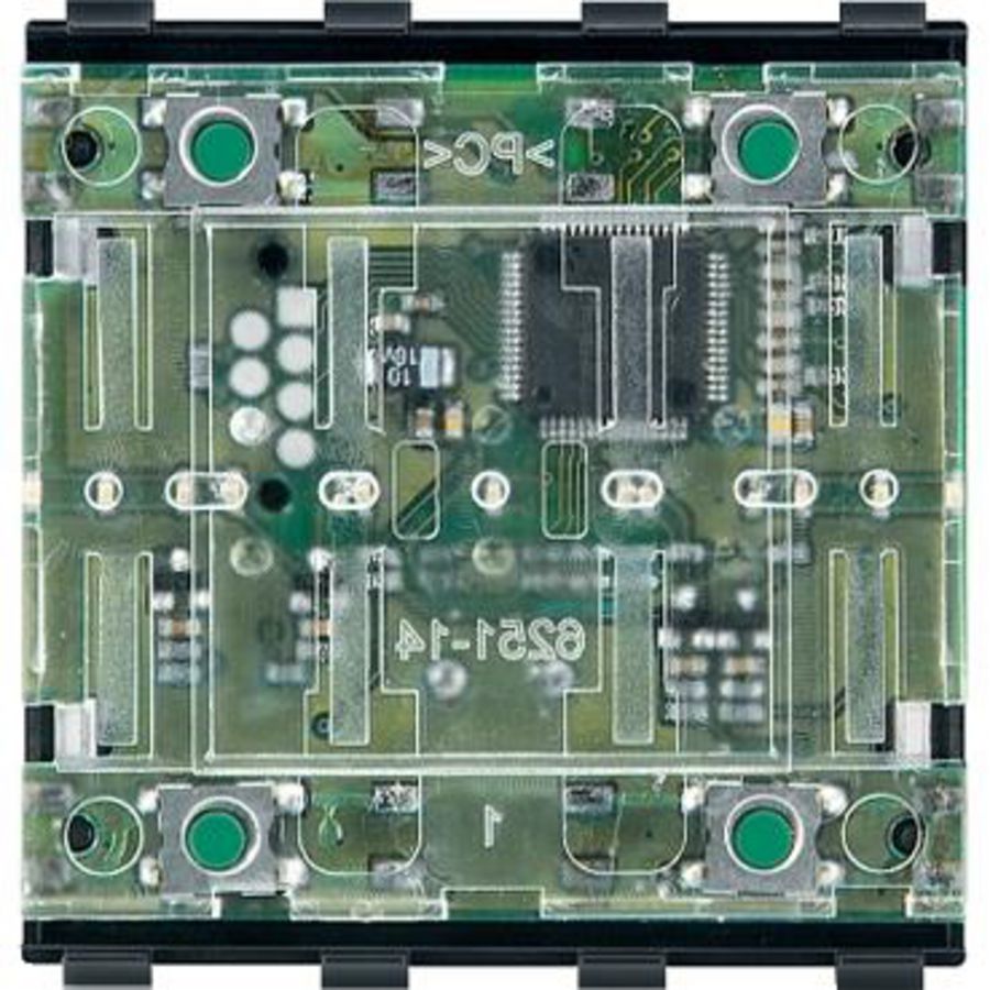 Impulsdrukker 2-voudig Systeem M KNX