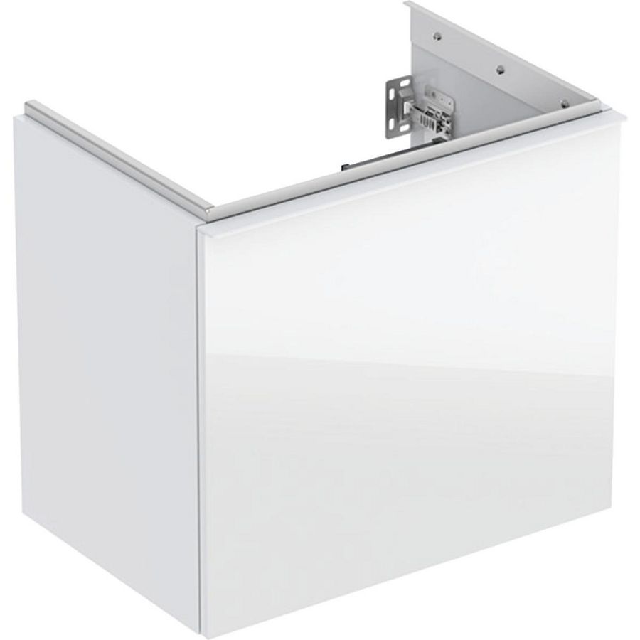 Acanto wastafelonderkast 1 lade 1 binnenlade comp B60 Wit glas