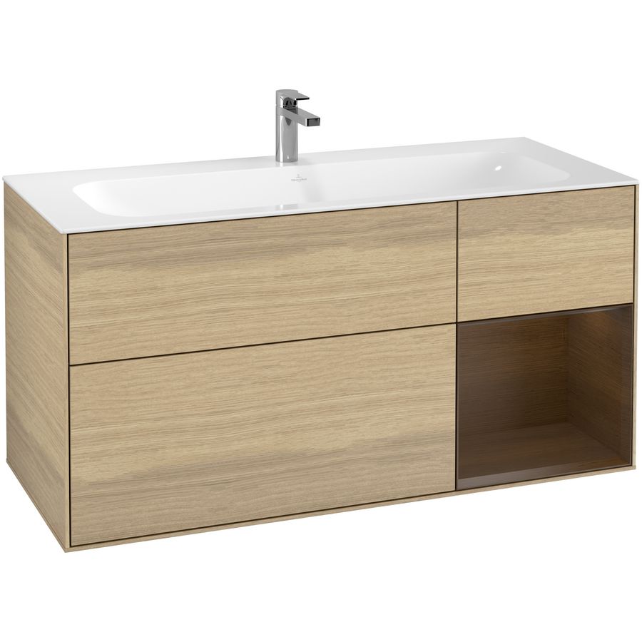 Wastafelonderkast Finion 1196x591x498mm Oak Veneer F070GNPC