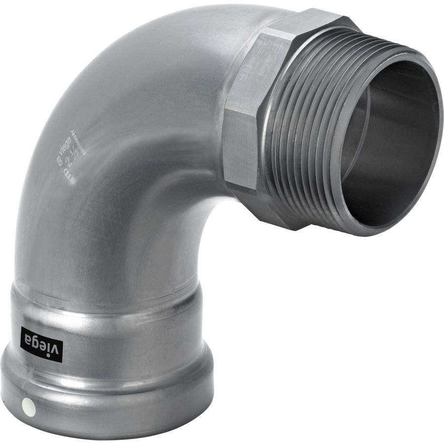 Bocht 90gr. 88,9x3 staal/verzinkt