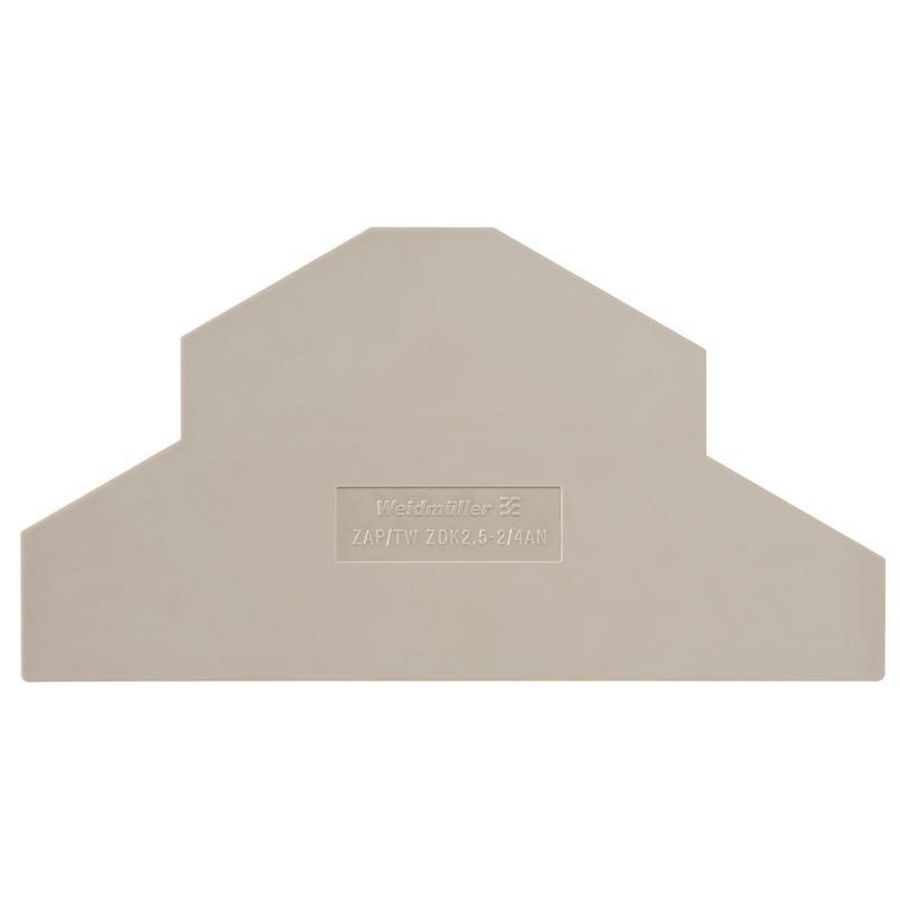 Afsluit- eindplaat (terminal) h:104mm b:1.5mm, VVE=20