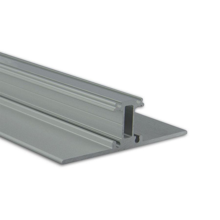 LED profiel PL13 L=2mtr. LED strips max.12mm zilver gepoedercoat