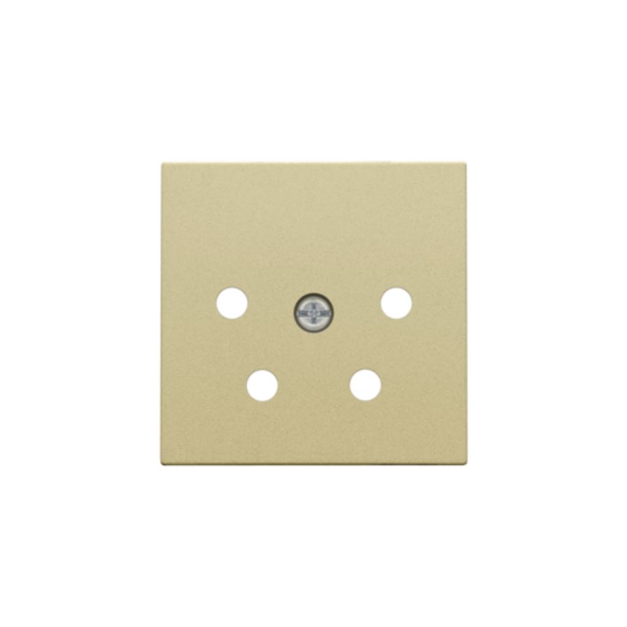 Afwerkingsset 4-polig inbouwcontactdoos PTT gold