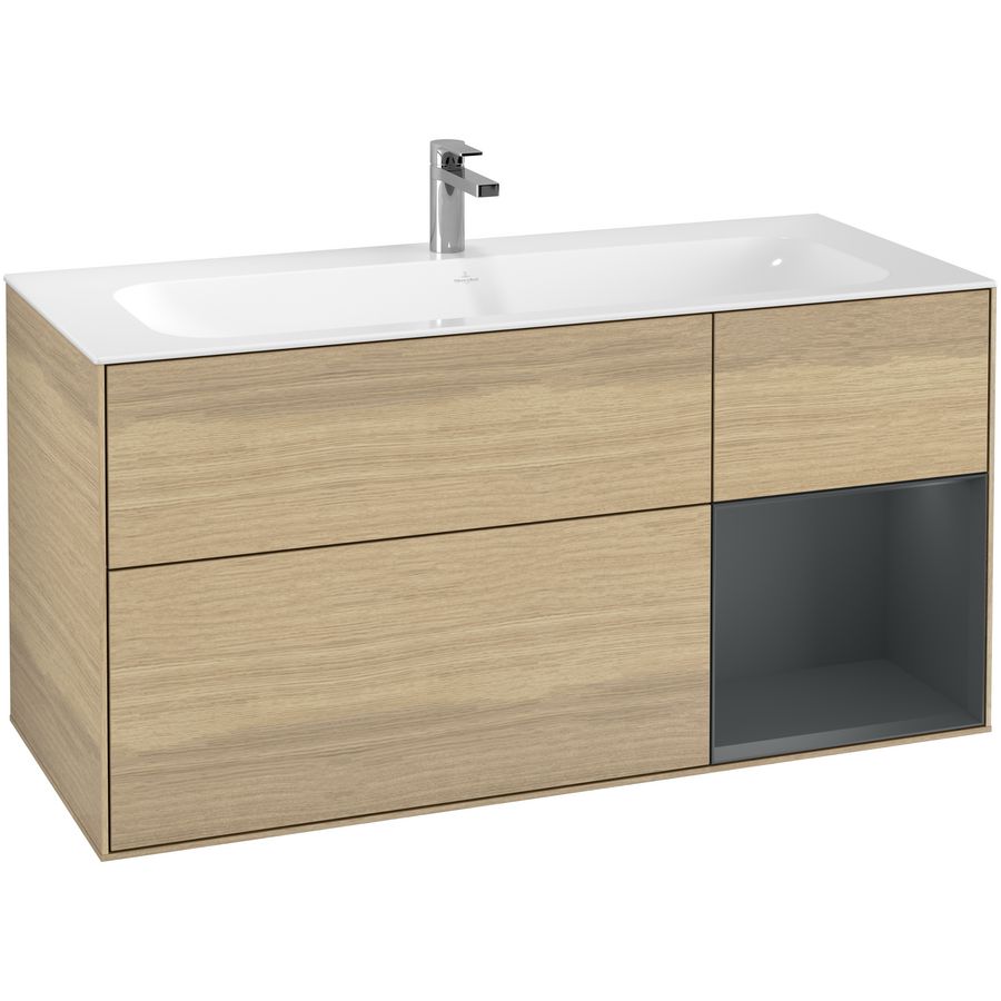 Wastafelonderkast Finion 1196x591x498mm Oak Veneer F070HGPC