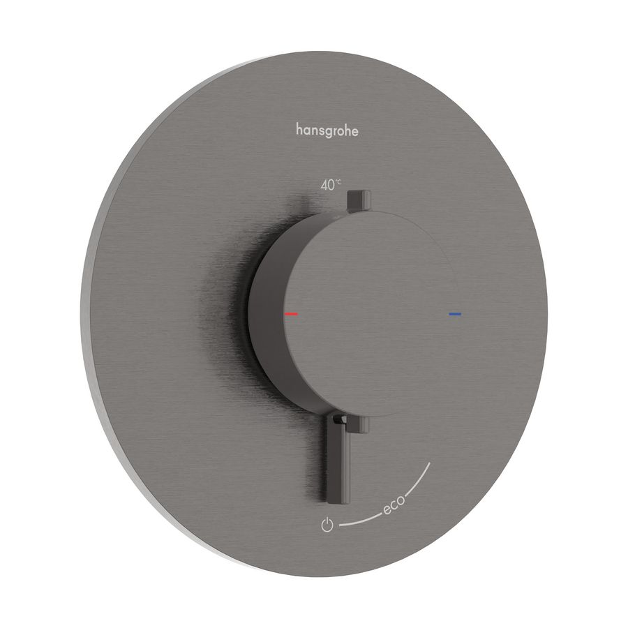Inbouwthermostaat 1 functie Ecostat Comfort S Brushed Black Chrome
