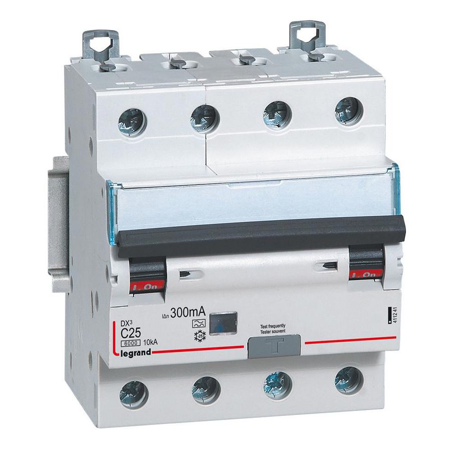 Aardlekautomaat DX3 4-polig C25A 6000A 300mA