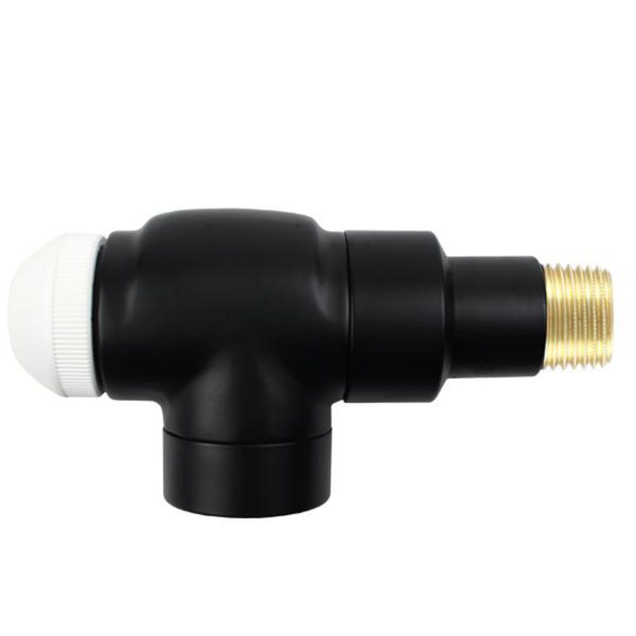 Thermostatische afsluiter De Luxe TS90 mat zwart (1792849)
