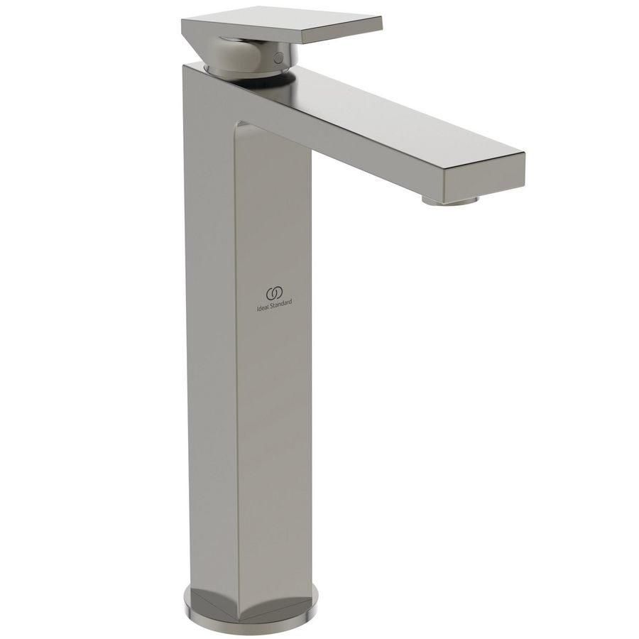 Wastafelmengkraan verhoogd 5l/min z. waste silver storm (rvs-look) Extra