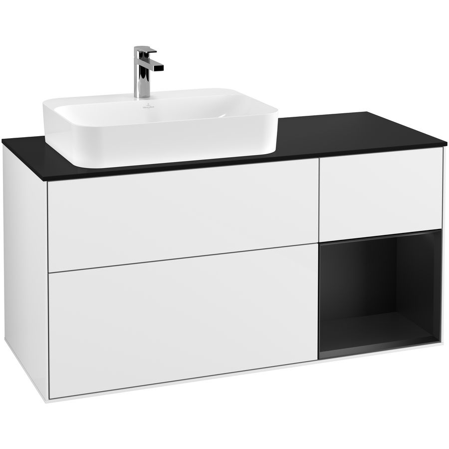 Wastafelonderkast Finion 1200x603x501mm G.White.L G402PDGF