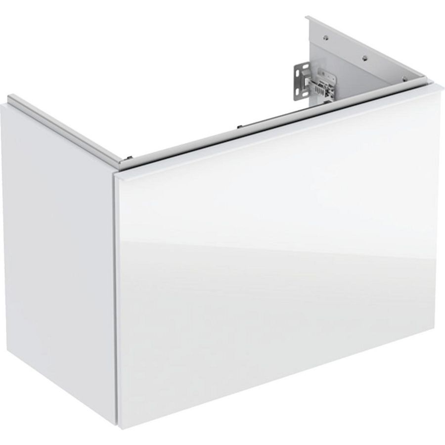 Acanto wastafelonderkast 1 lade 1 binnenlade comp B75 Wit glas