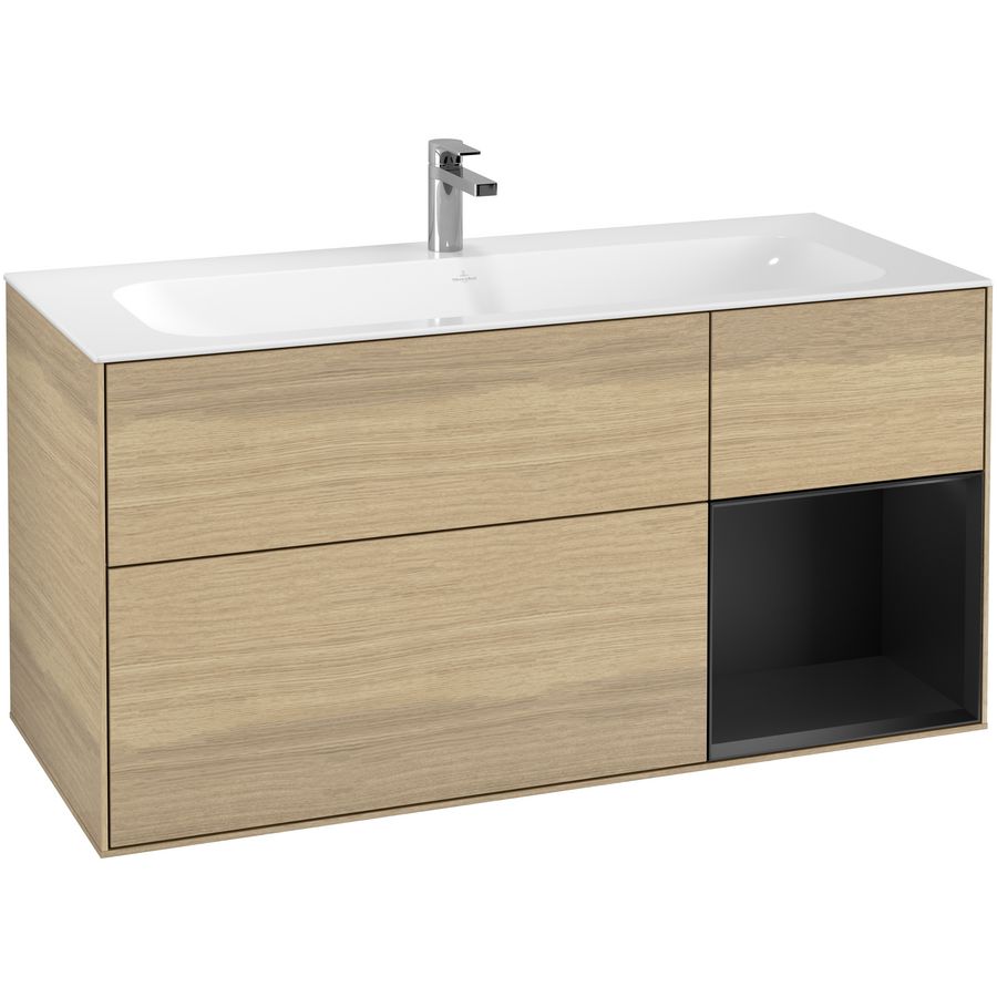 Wastafelonderkast Finion 1196x591x498mm Oak Veneer F070PDPC