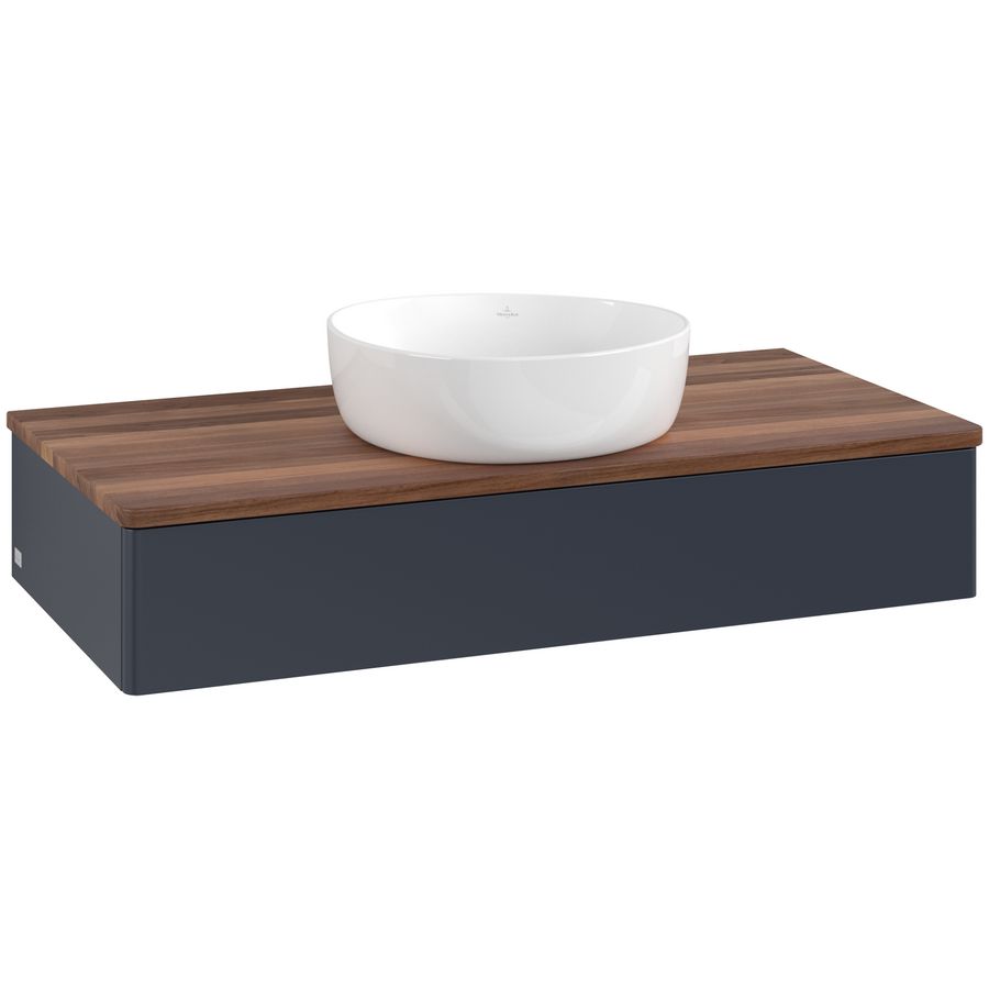 Wastafelonderkast Antao 1000x190x500mm Mid.Blue Matt Lacquer L09012HG