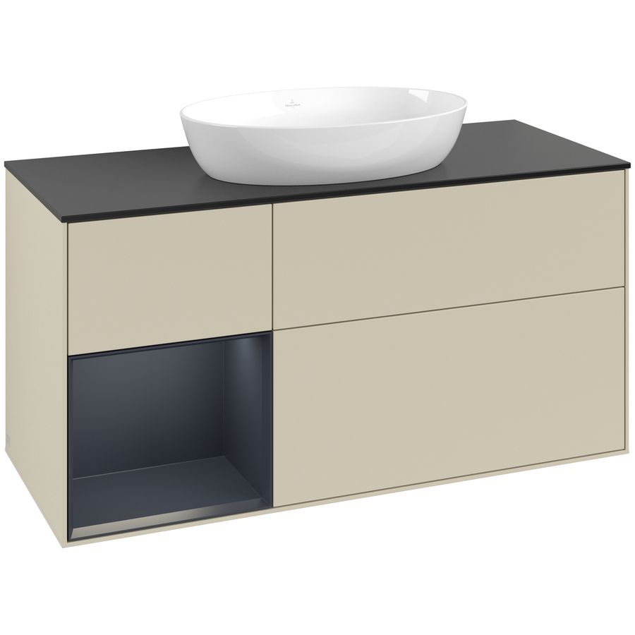 Wastafelonderkast Finion 1200x603x501mm S.Grey Matt Lacquer GA62HGHJ