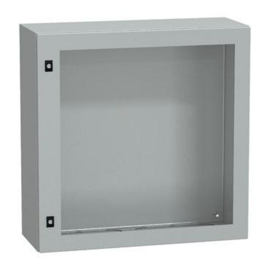 Deur 800x800x300mm IP66 / IK08 Transparant RAL70 Spacial CRN