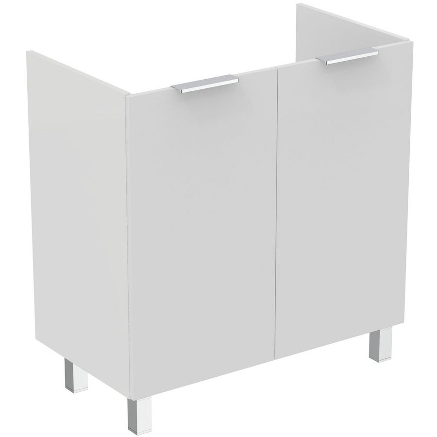 Wastafelmeubel 800x440x825mm 2 dr wit poten Tiempo