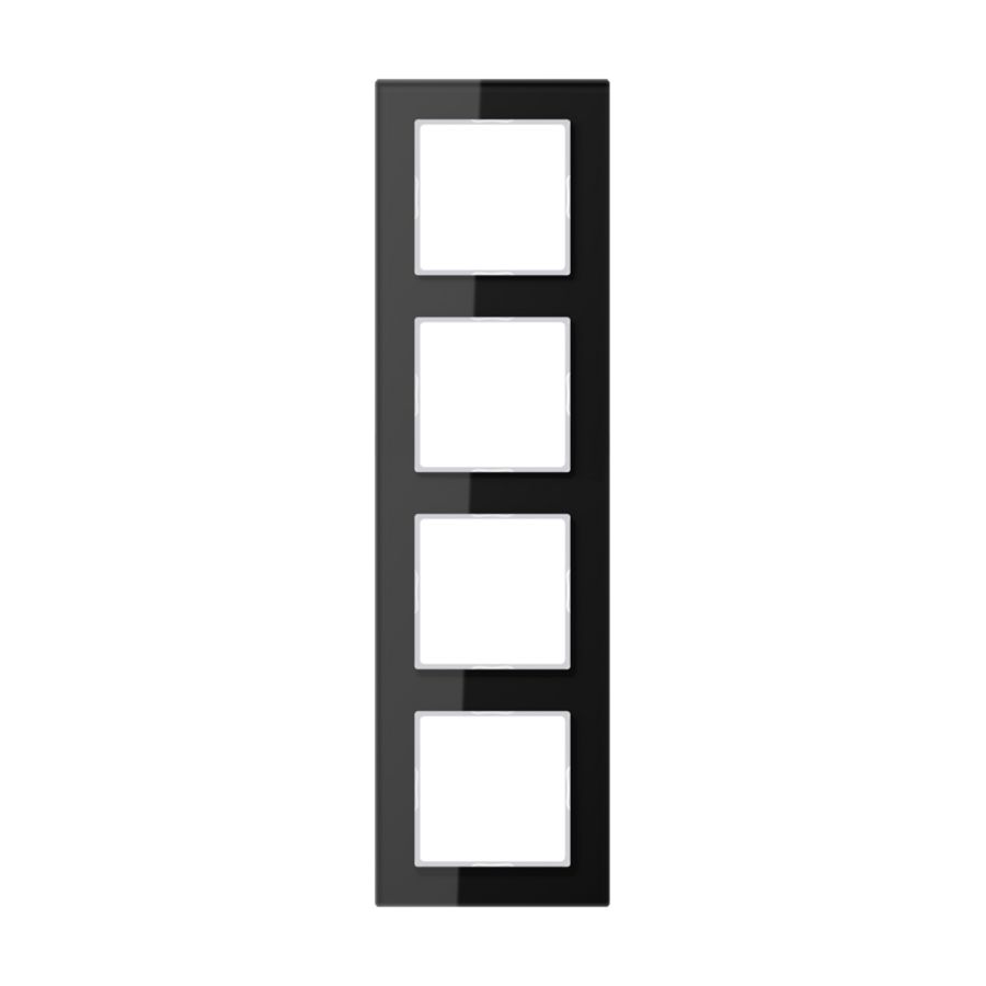 Afdekraam 4-voudig zwart A-creation