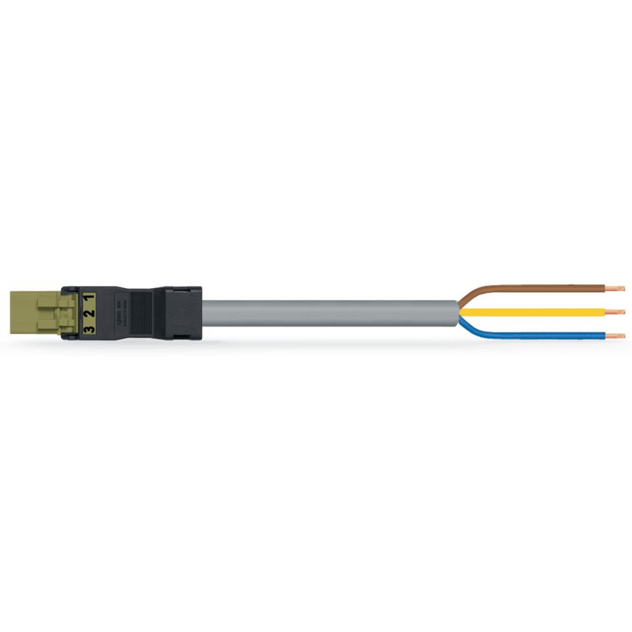 Geconf.aansluitkabel Eca Steker/open einde 891-8993/205-105