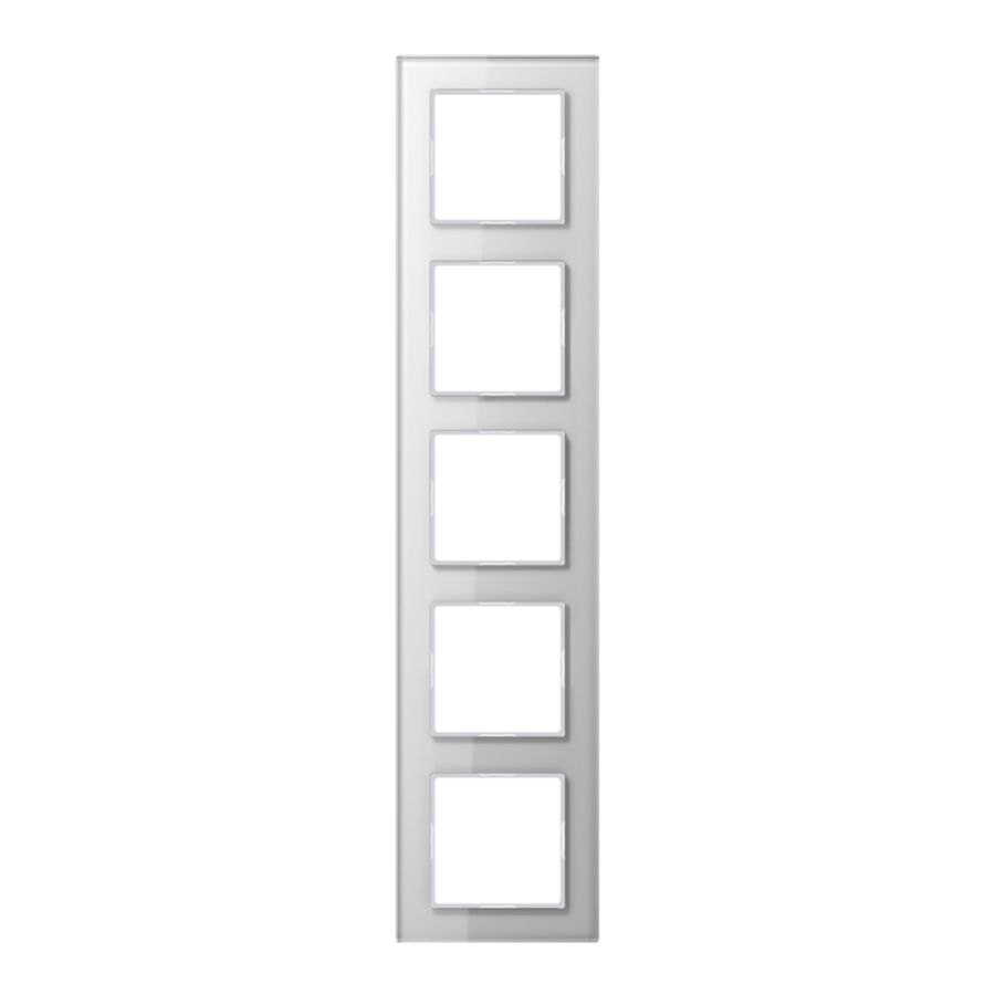 Afdekraam 5-voudig alpin wit A-creation