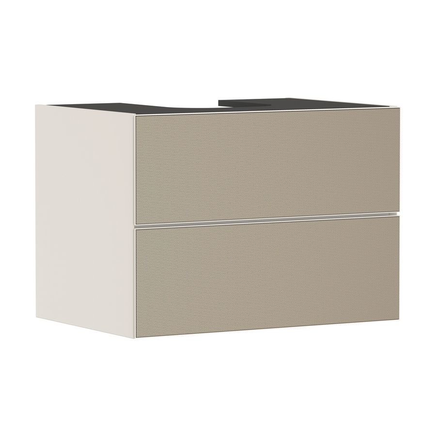 Onderkast Sand Matt beige / front patterned bronze 780x550mm 2x la voor consoles Xevolos E 54188390