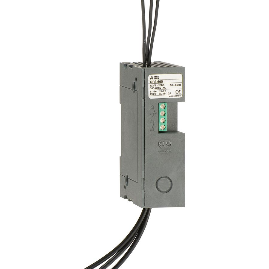 Zekeringbewaking incl. 1M+1V contact 380-690V/AC OS montage