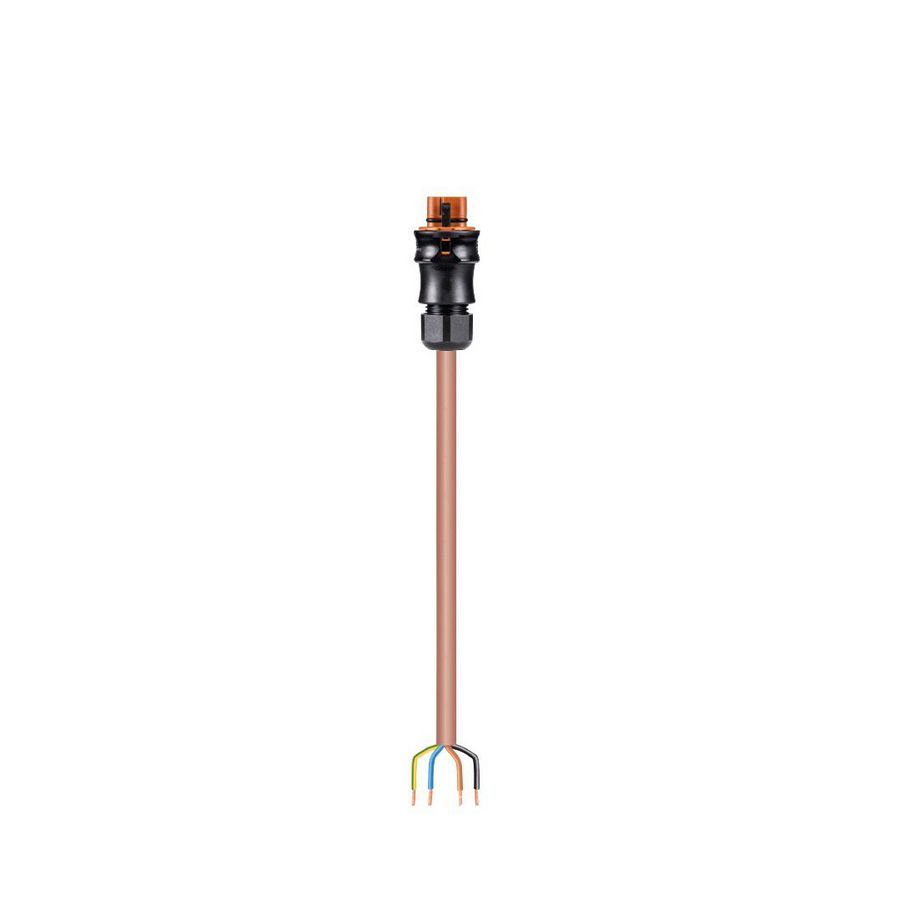 Aansluitsnoer RST20I4 male 2,5mm² 400cm olflex bruin