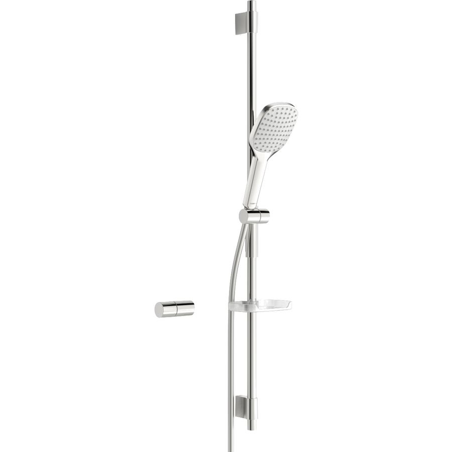 Glijstangset handdouche ø120mm 1 straalsoort 970mm zeepschaal ACTIVEJET Style