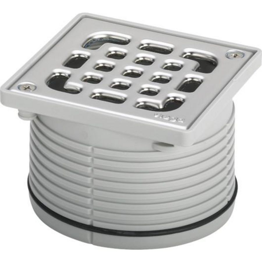 Opzetstuk 100x100 kunststof/grijs 49341-555184