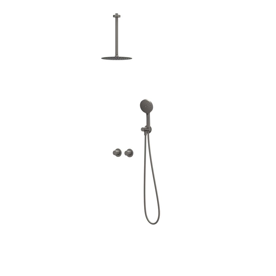 Afbouwdeel regendouche IVY combiset Bond 3 inbouwthermostaat symmetry gebor. metal black CSB3EXGMBCC excl. inbouwbox