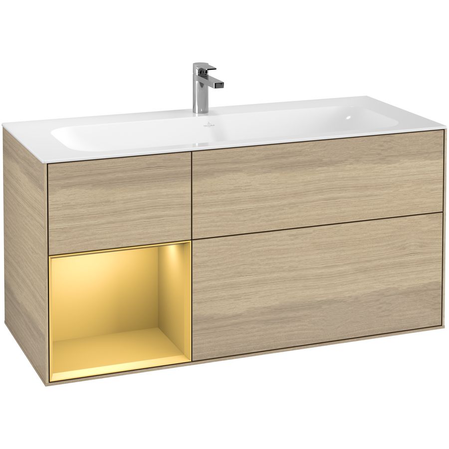 Wastafelonderkast Finion 1196x591x498mm Oak Veneer G060HFPC