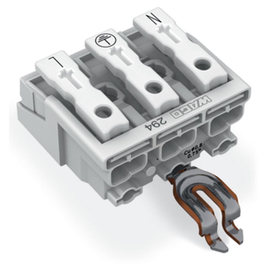 Kroonklem Drukknop extern HA PE-klikcontact 294-5313 VVE=500