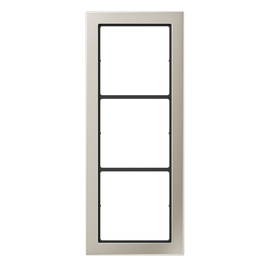 Afdekraam edelstaal 3-voudig LS-Flat Design