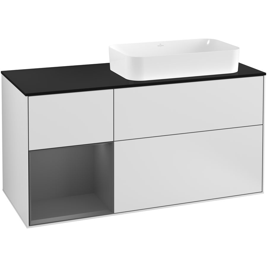 Wastafelonderkast Finion 1200x603x501mm White Matt Lacquer G272GKMT